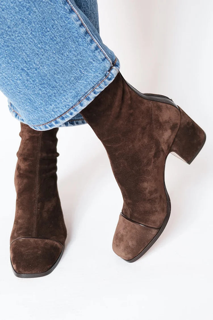 OLIVIA | Square toe heeled Boots