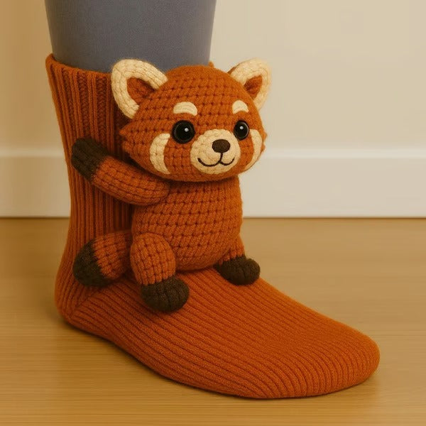 POPPY | Charming 3D Animal Lounge Socks