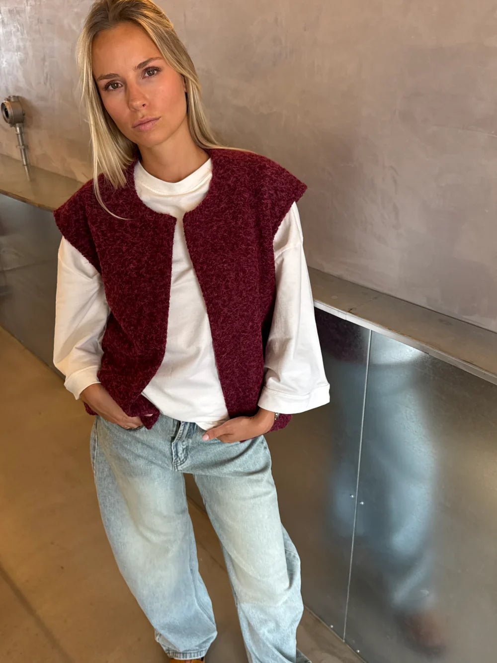 Soft Sleeveless Jacket