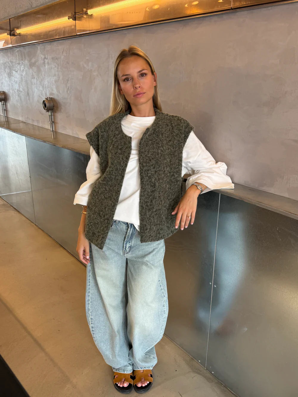 Soft Sleeveless Jacket