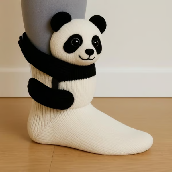 POPPY | Charming 3D Animal Lounge Socks