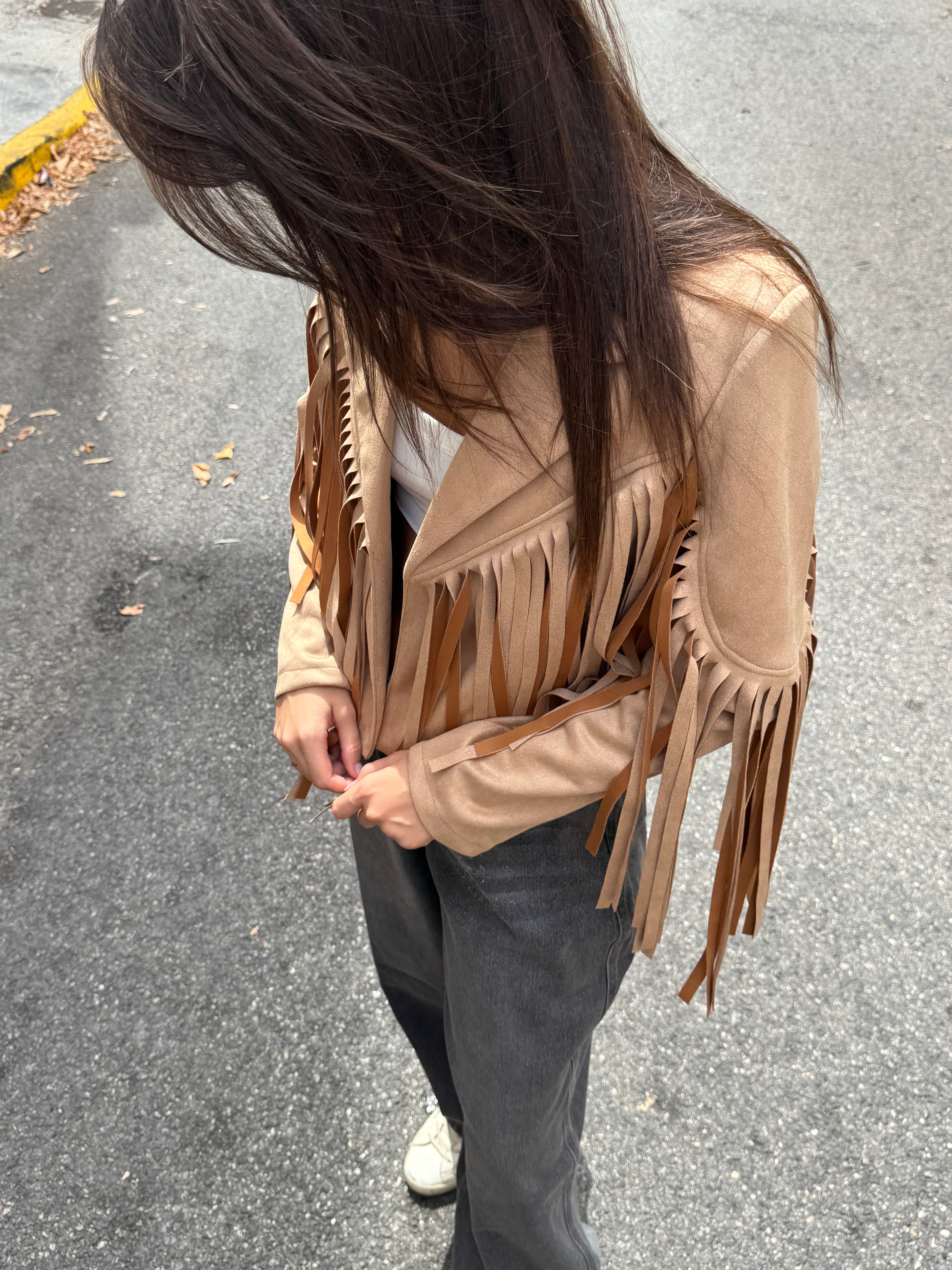 Suede Fringe Jacket