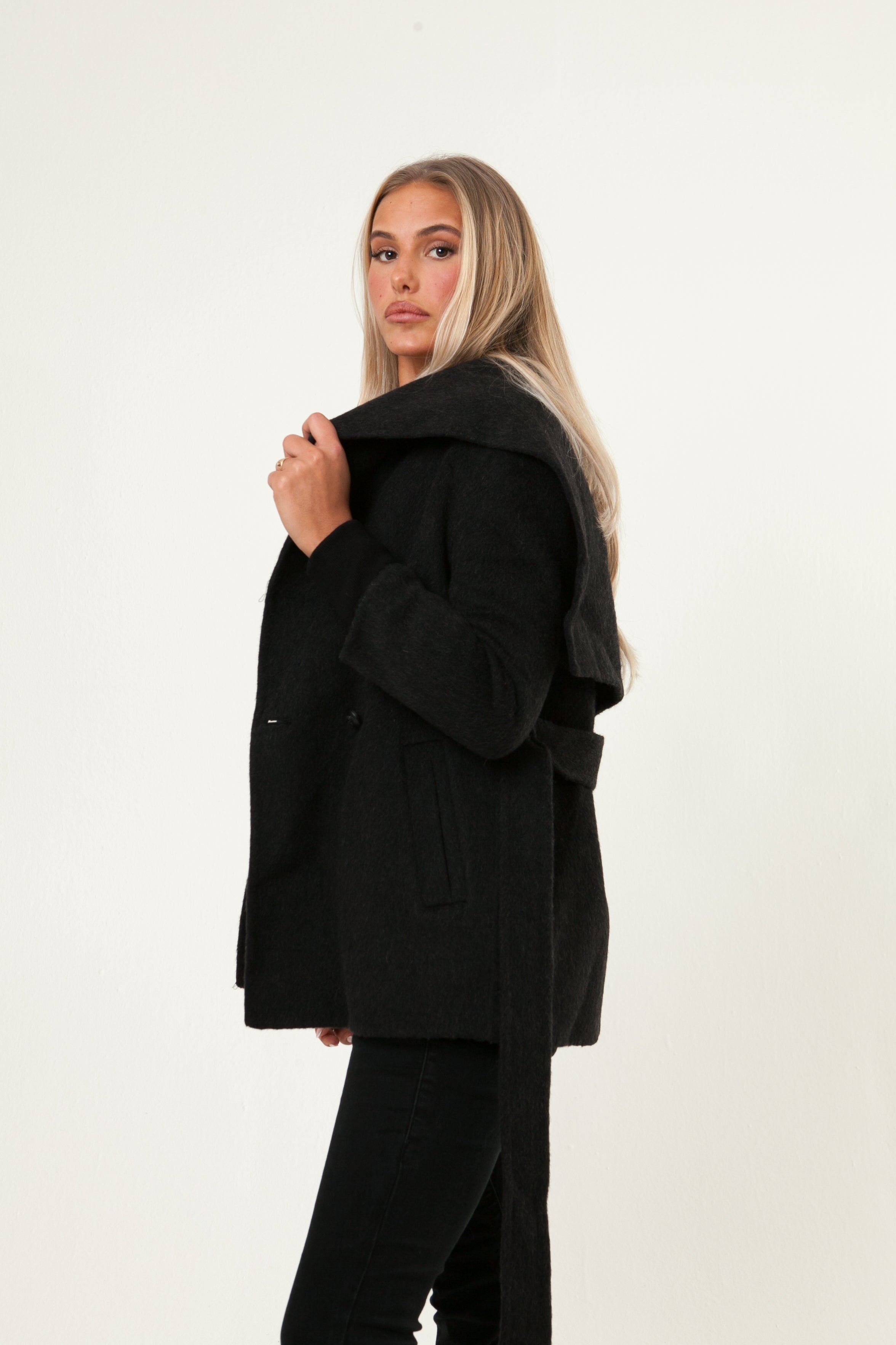 Double-Woven Wool Coat