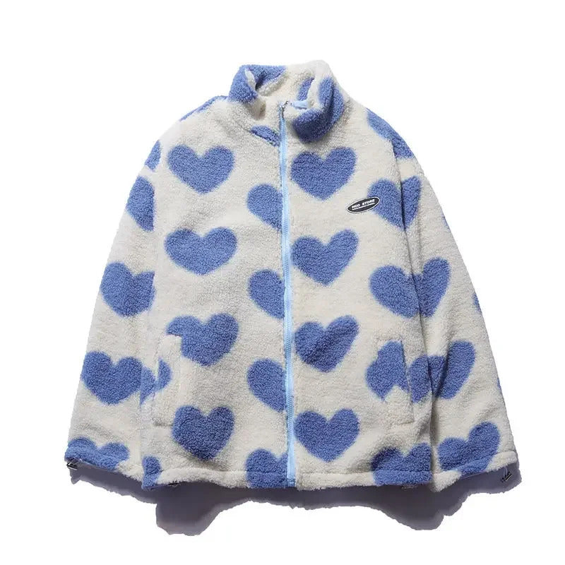 DARIA | Reversible Jacket with Little Hearts