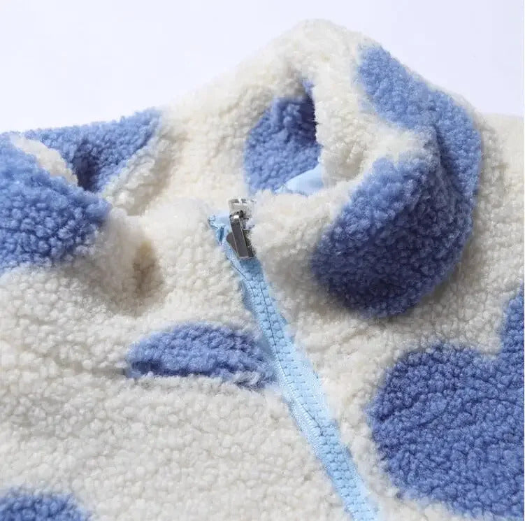 DARIA | Reversible Jacket with Little Hearts