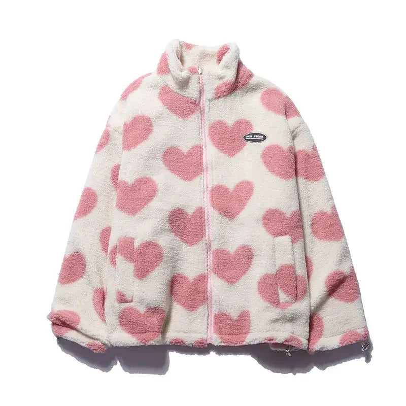 DARIA | Reversible Jacket with Little Hearts