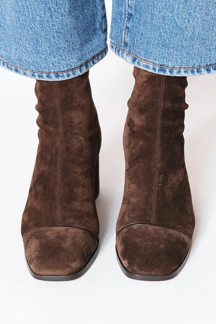 OLIVIA | Square toe heeled Boots
