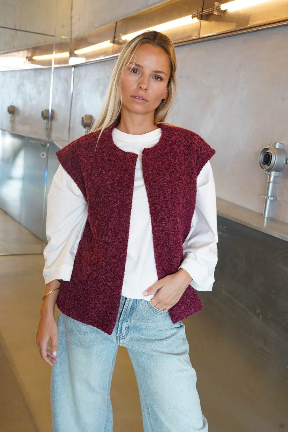 Soft Sleeveless Jacket