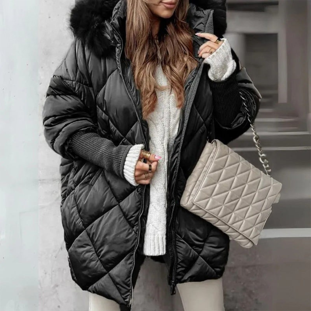 ARIEL | Faux Fur Hooded Puffer