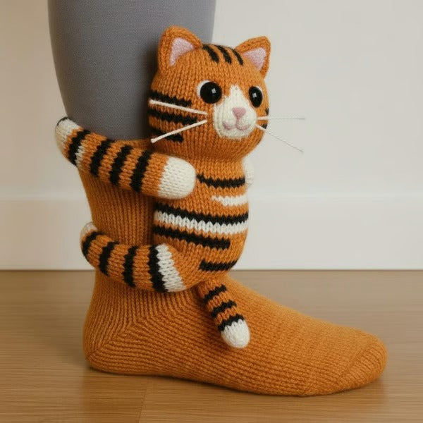 POPPY | Charming 3D Animal Lounge Socks