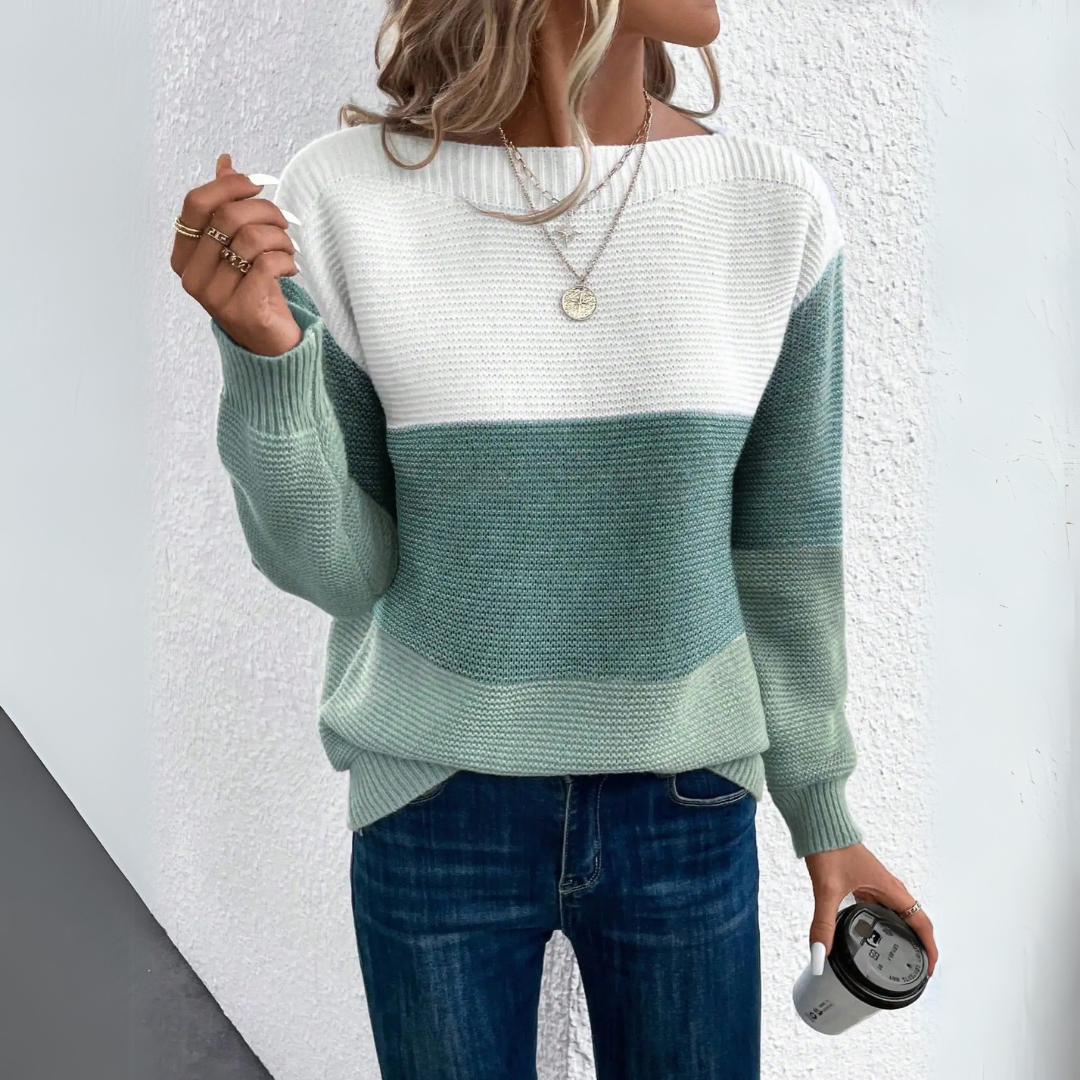 Chiara | Cozy and Stylish Patchwork Sweater