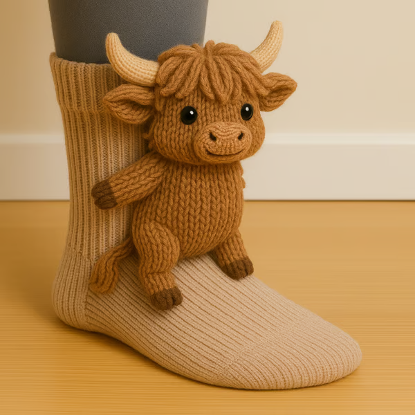 POPPY | Charming 3D Animal Lounge Socks