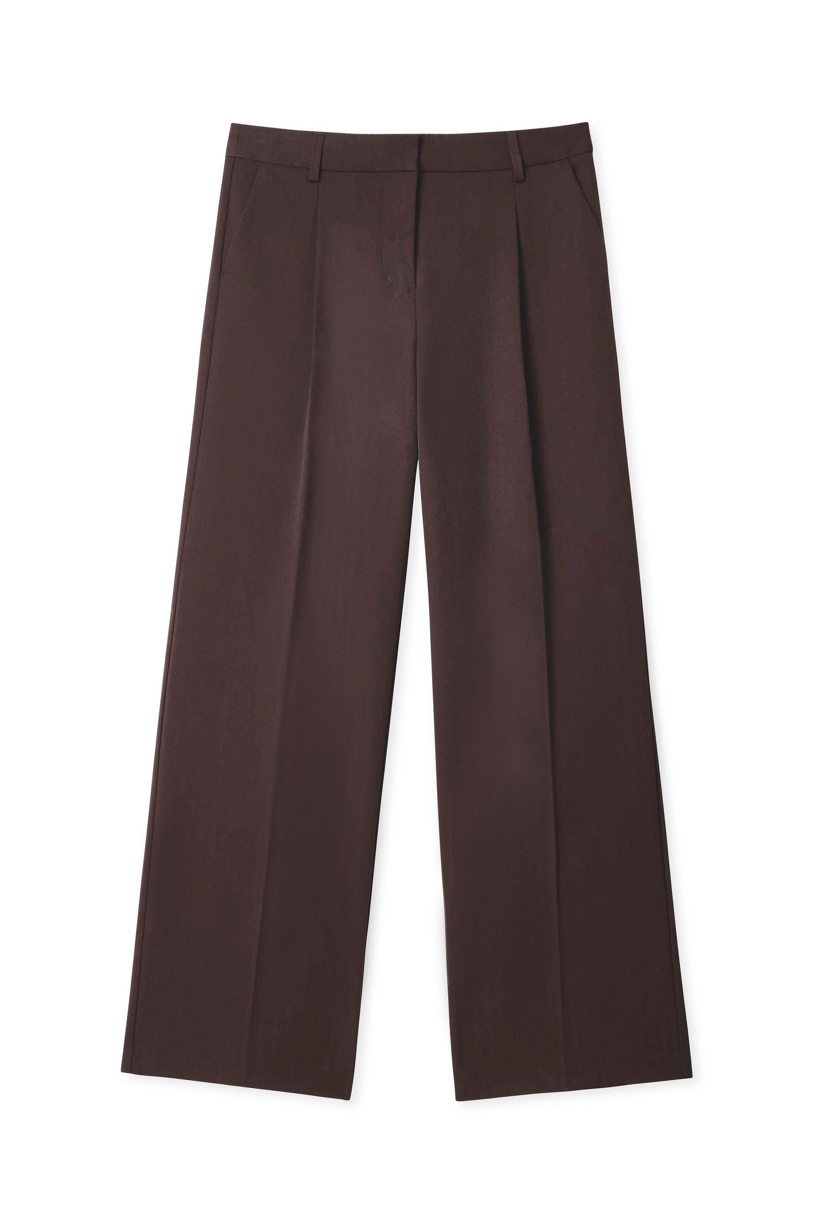 Structured Wide-Leg Trousers