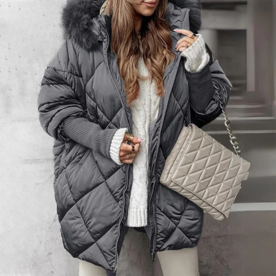 ARIEL | Faux Fur Hooded Puffer