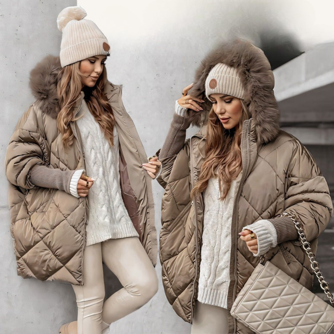 ARIEL | Faux Fur Hooded Puffer