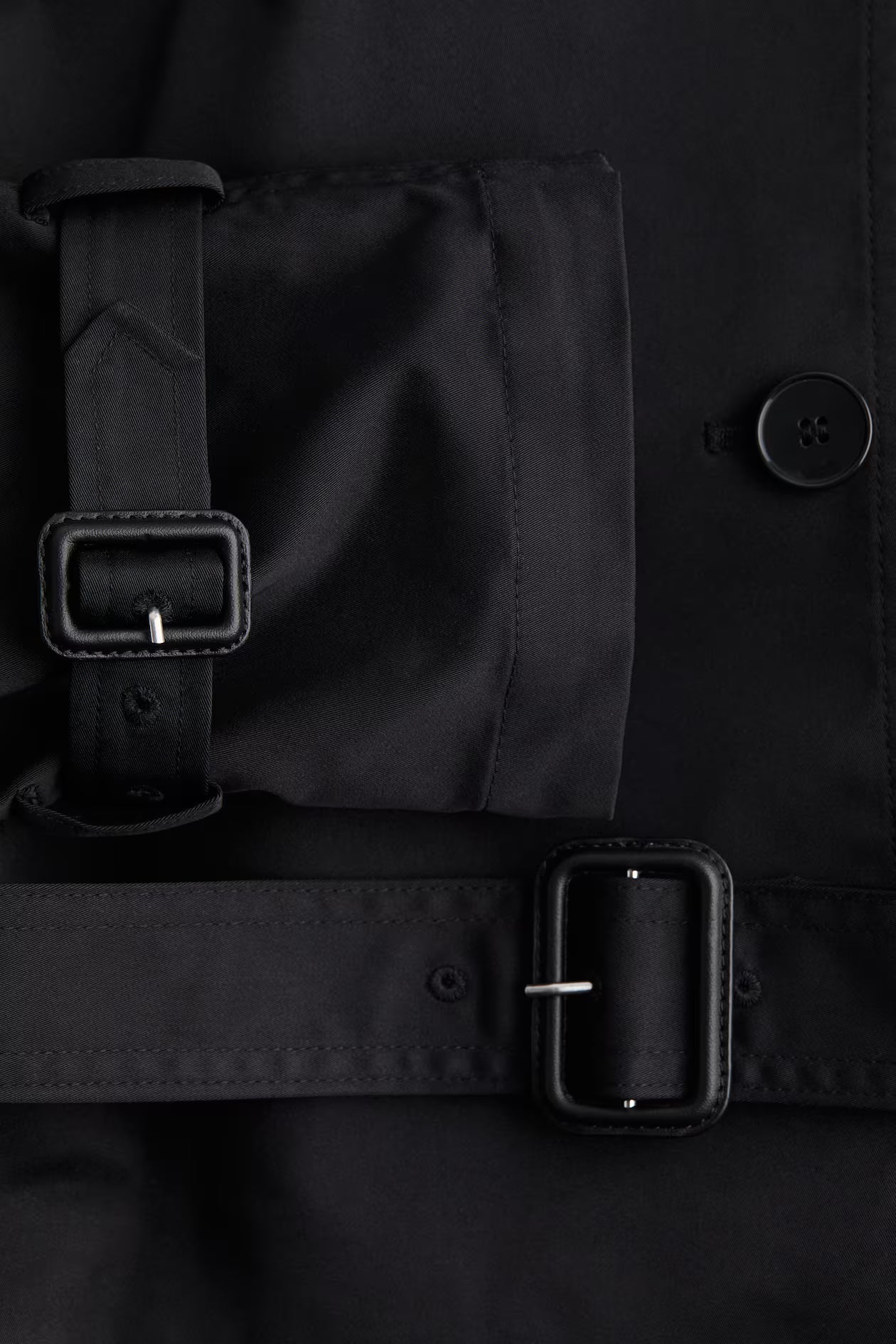 Cropped Belted Trench