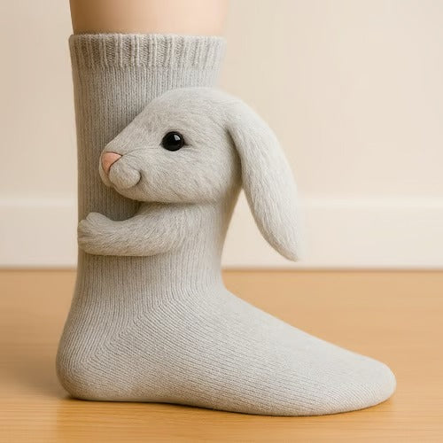 POPPY | Charming 3D Animal Lounge Socks