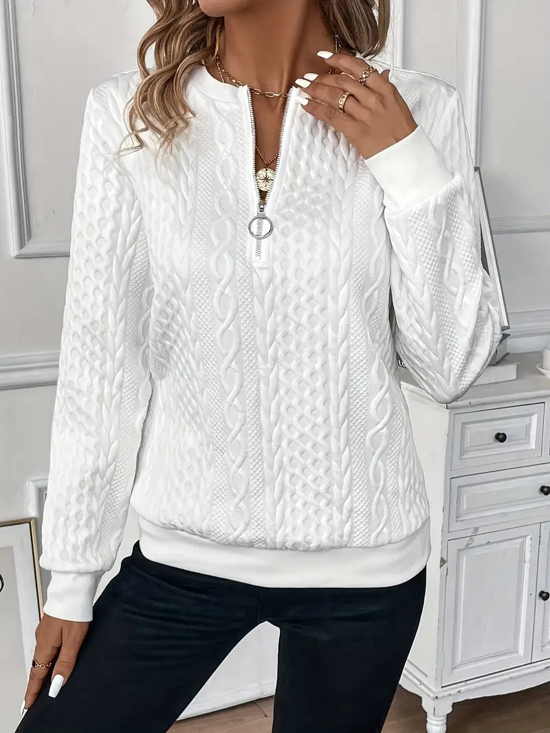 Alana | Stylish Zip Sweater