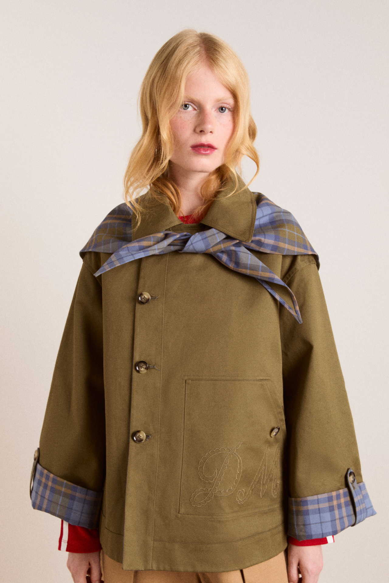Olive Reversible Crop Trench