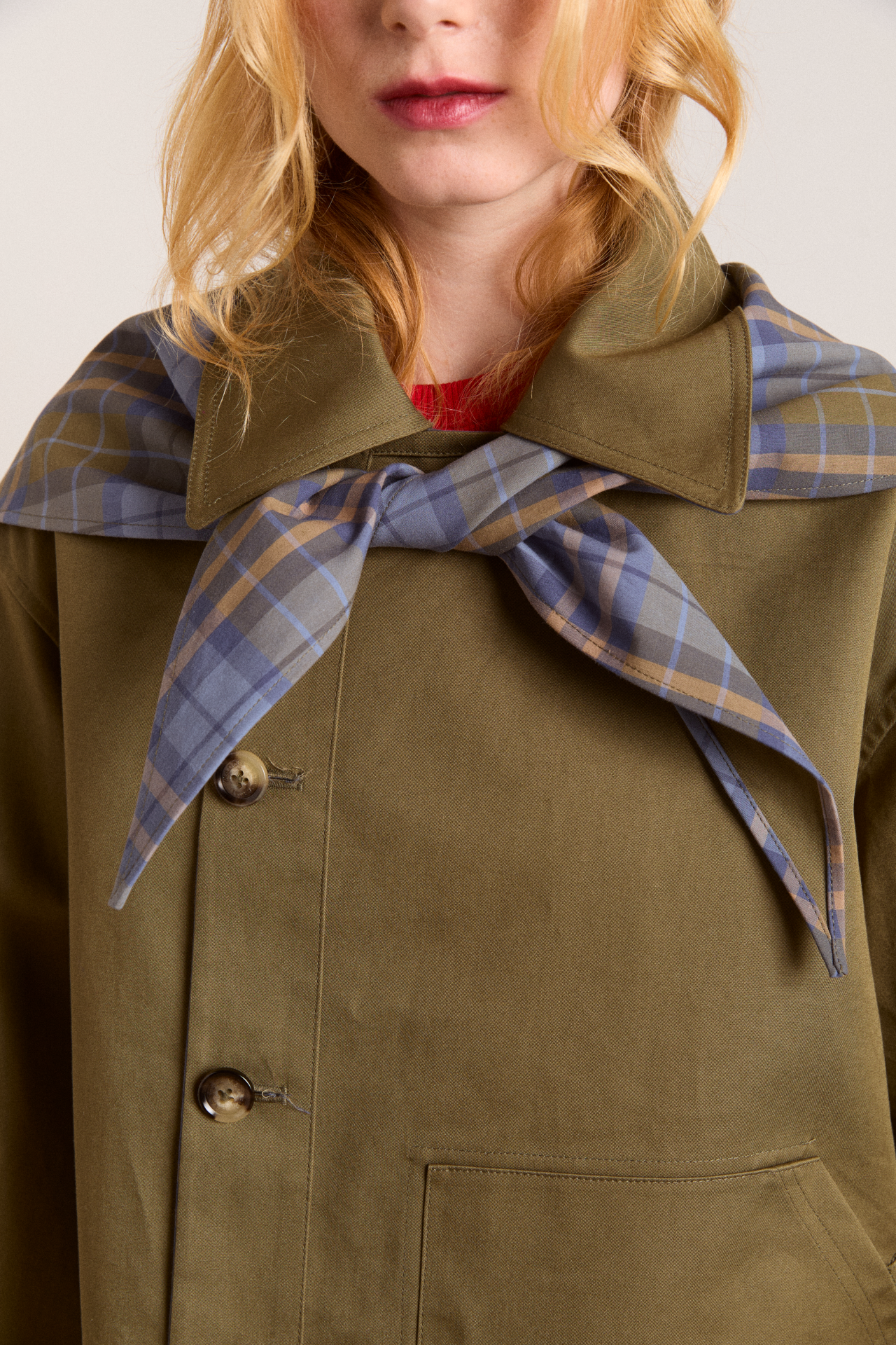 Olive Reversible Crop Trench