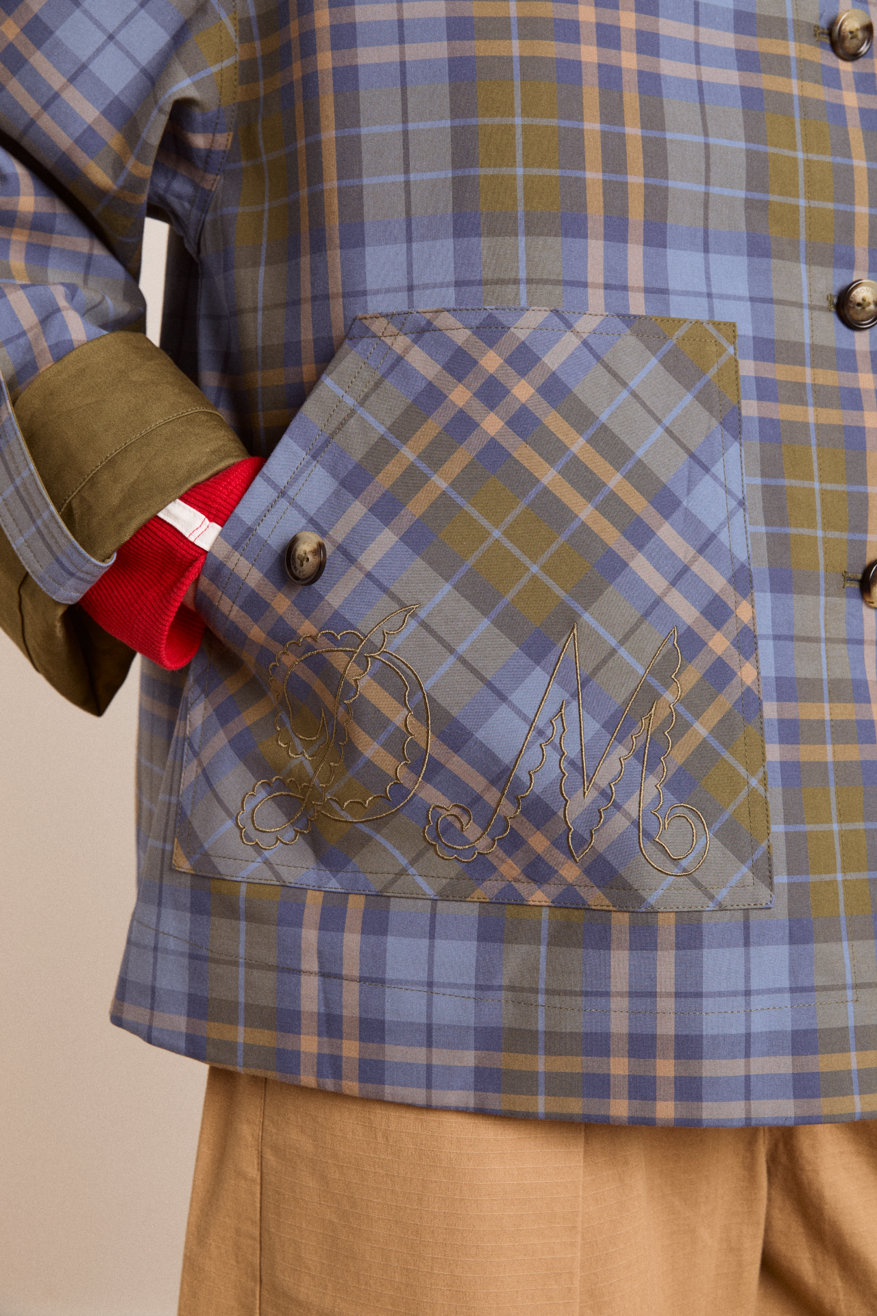 Olive Reversible Crop Trench