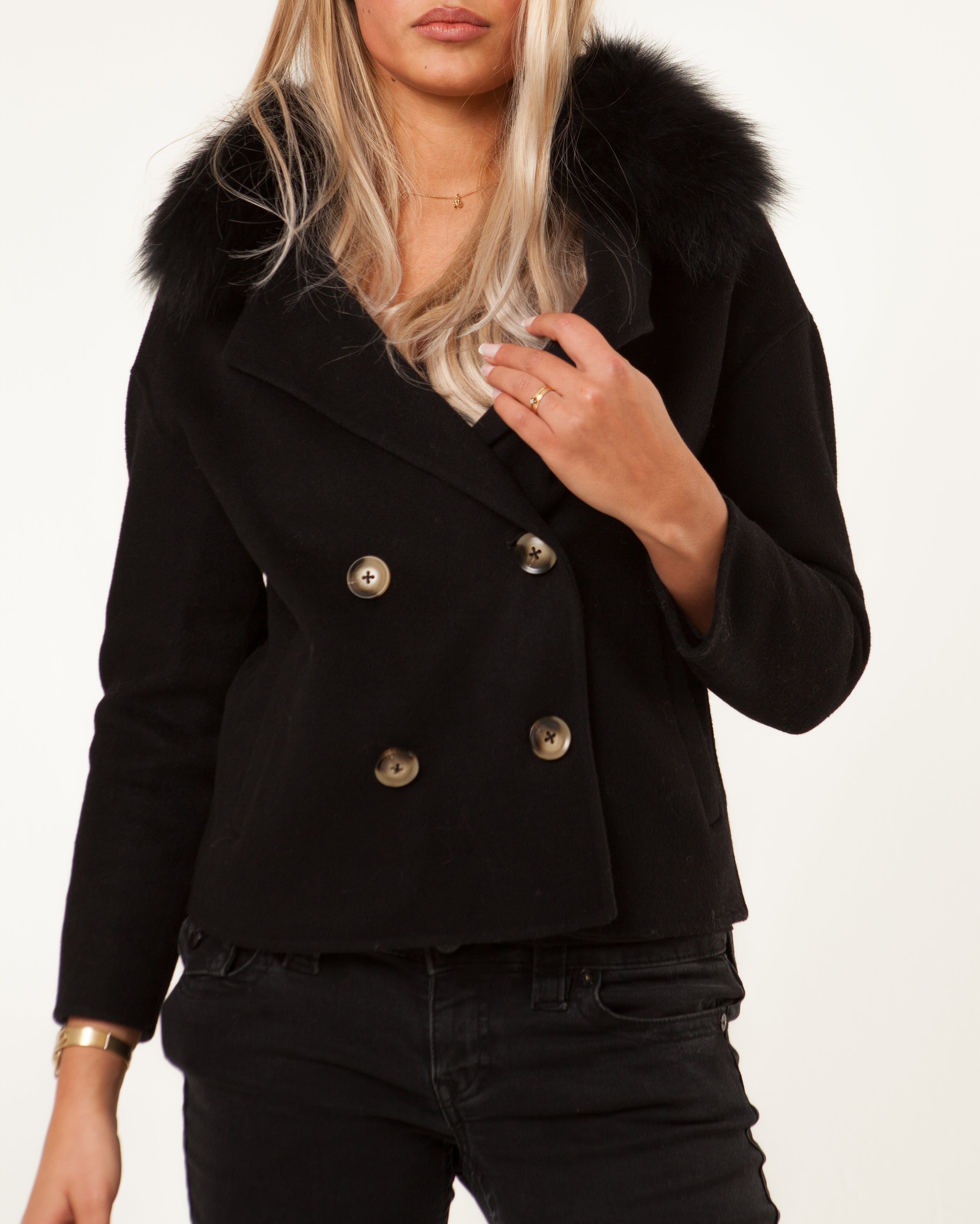 Double Button Coat - Anoush