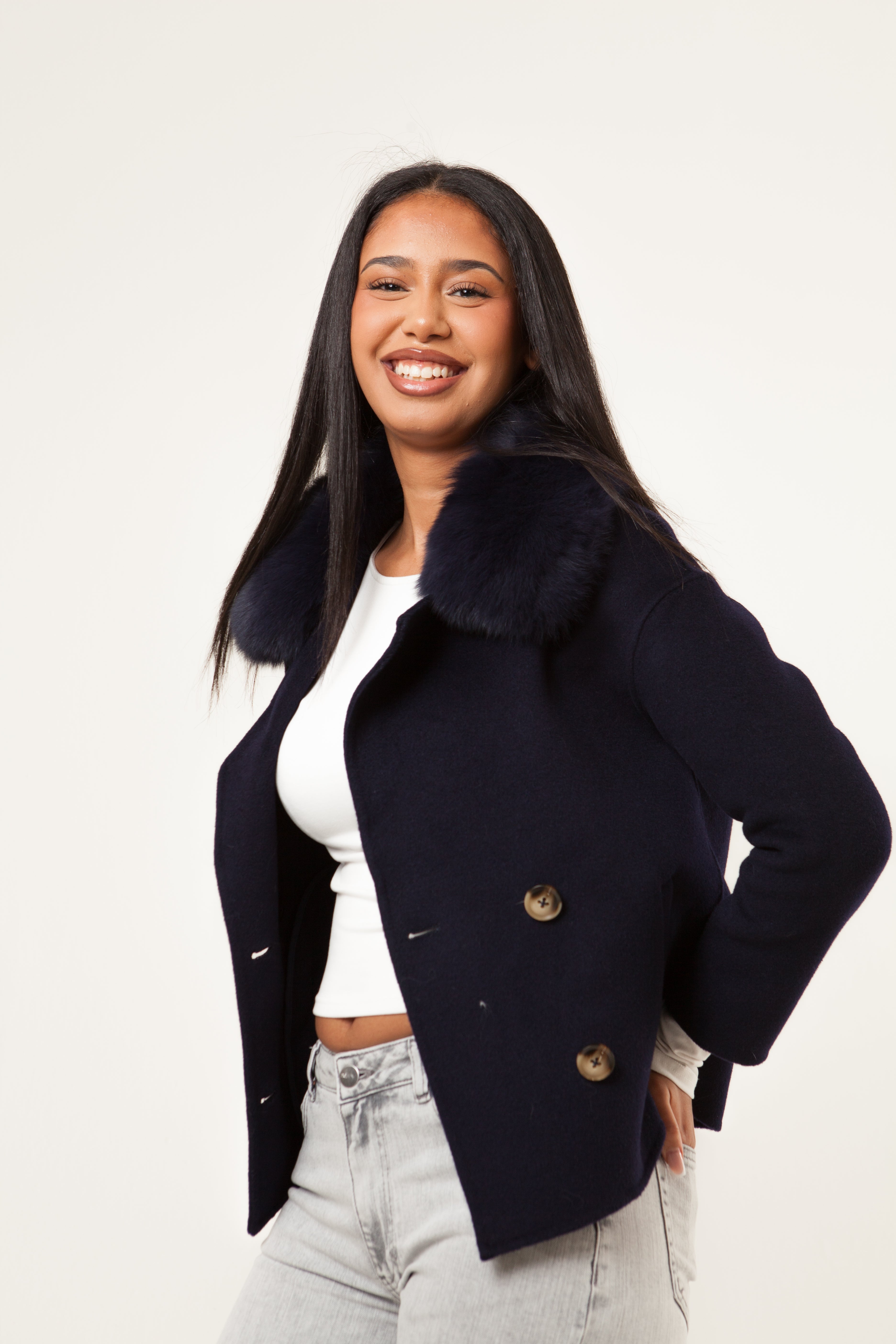 Double Button Coat - Anoush