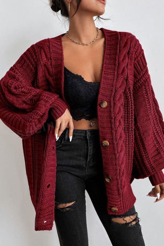 Enna | Cozy Cable-Knit Cardigan