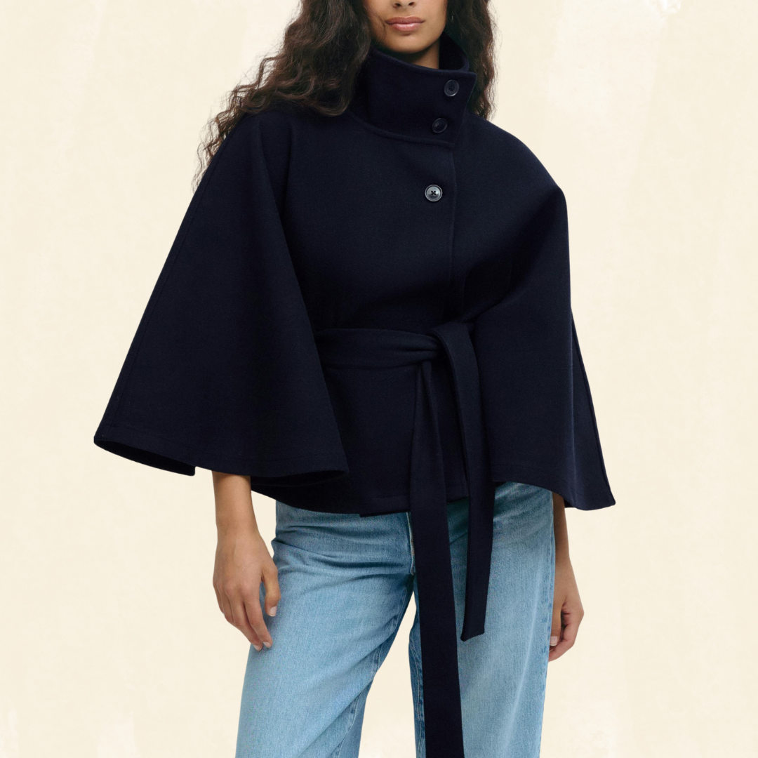 Anoush Belt Cape Jacket