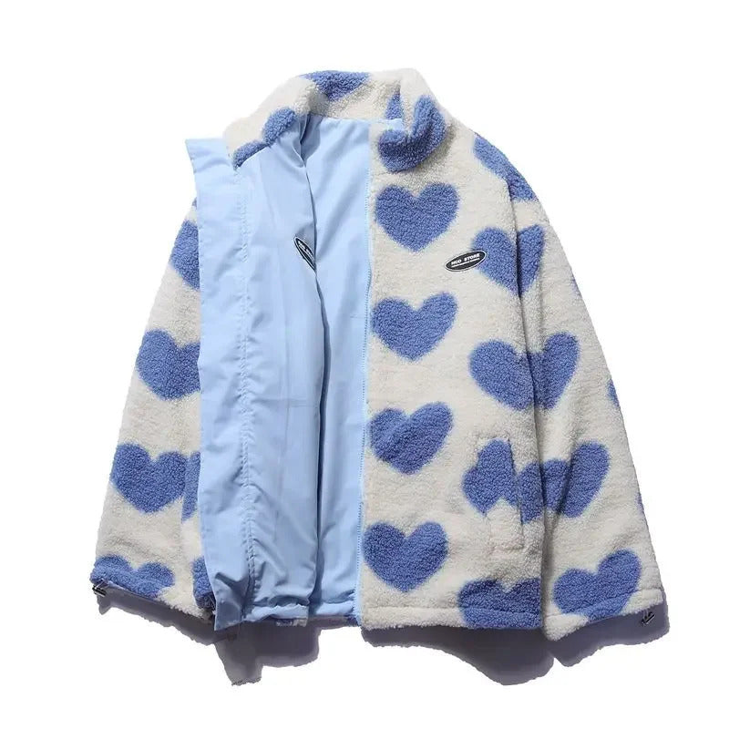 DARIA | Reversible Jacket with Little Hearts