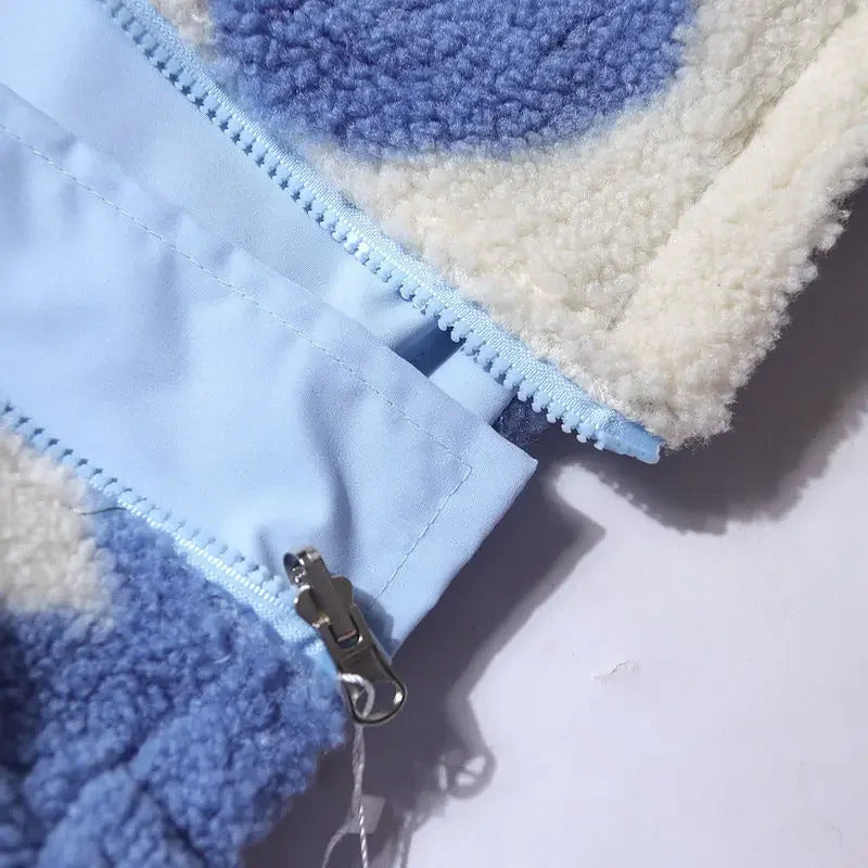 DARIA | Reversible Jacket with Little Hearts