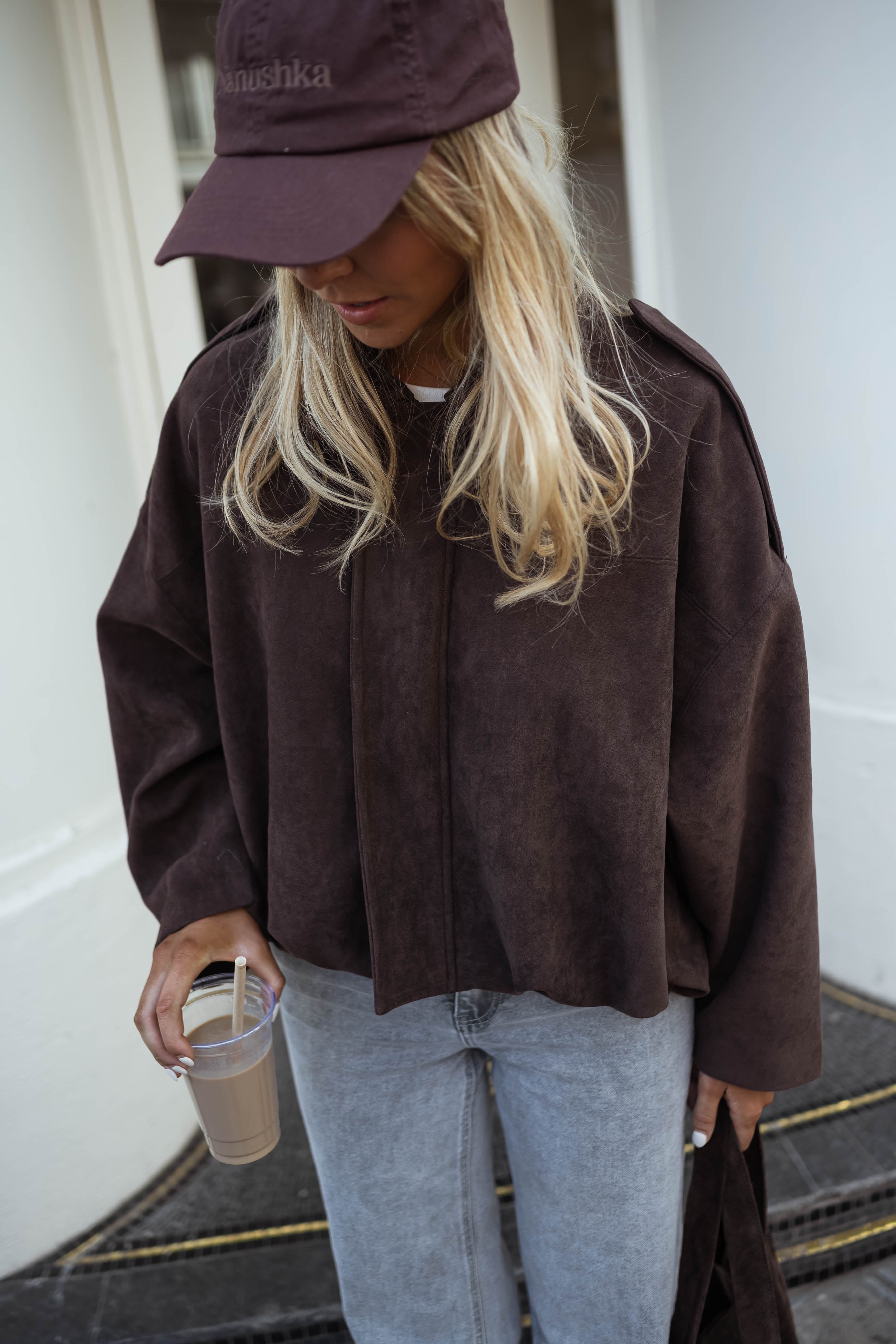 Suede Effect Jacket