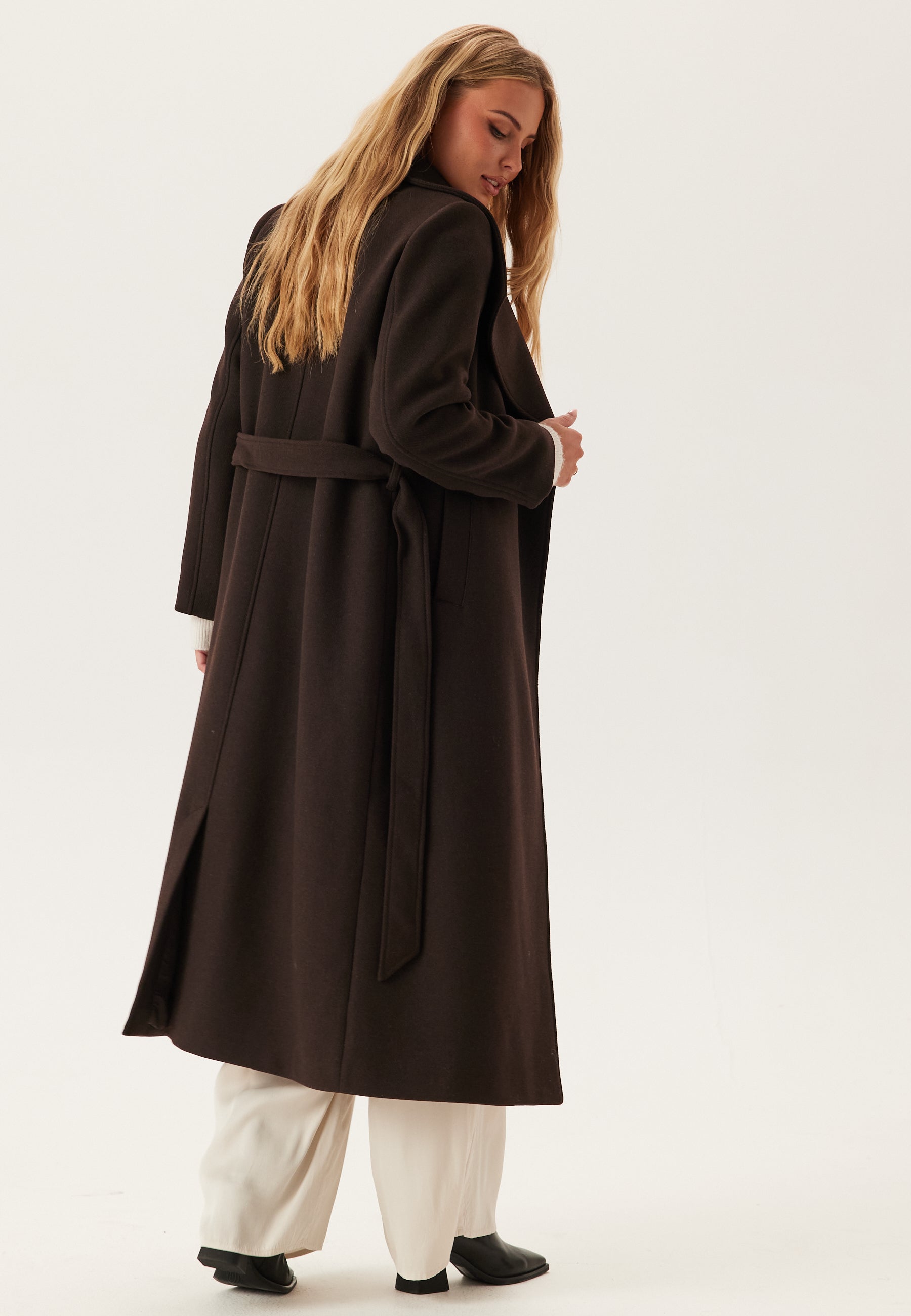 Long Wool Blend Coat