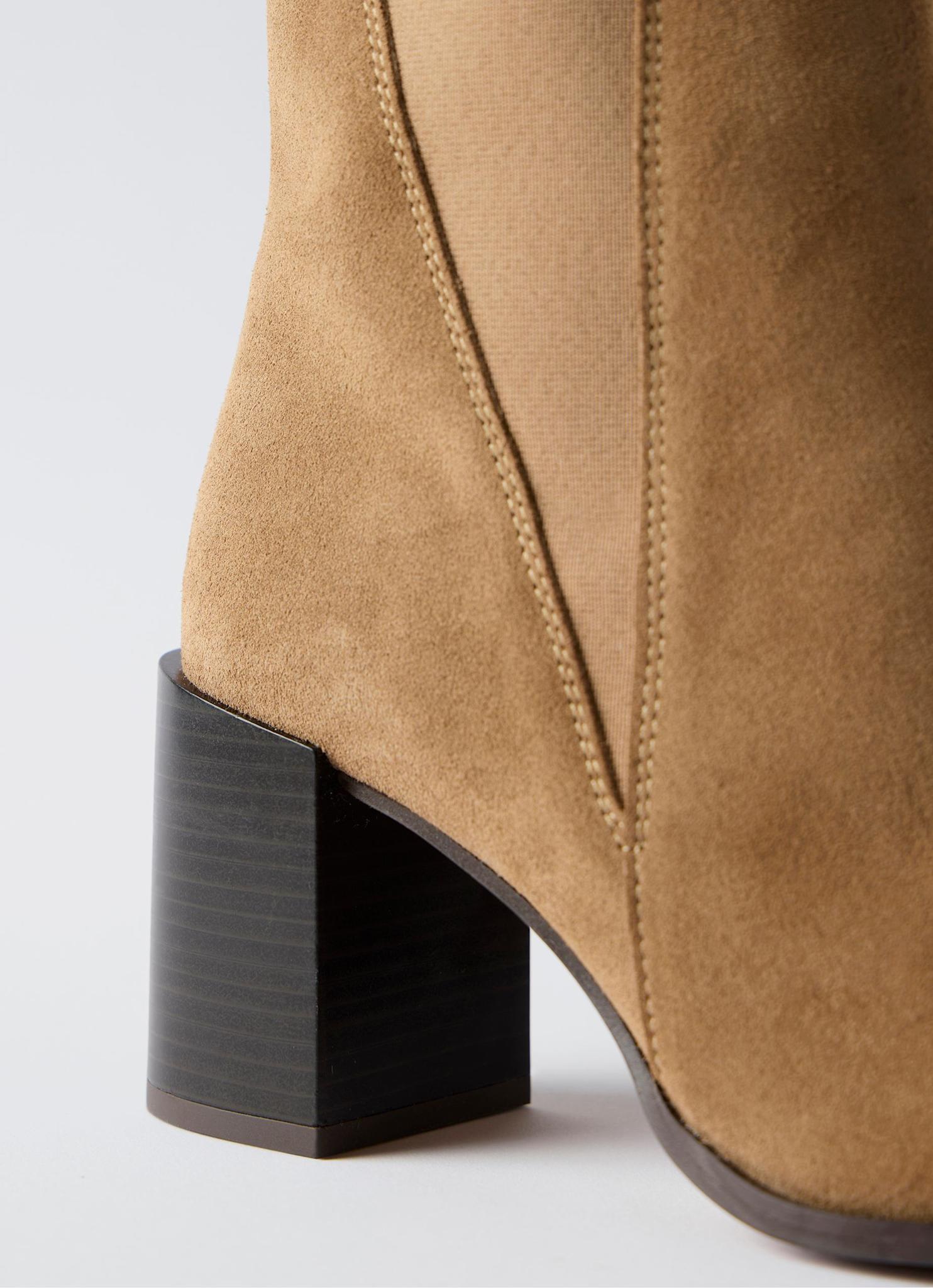 Suede Block Heel Boots