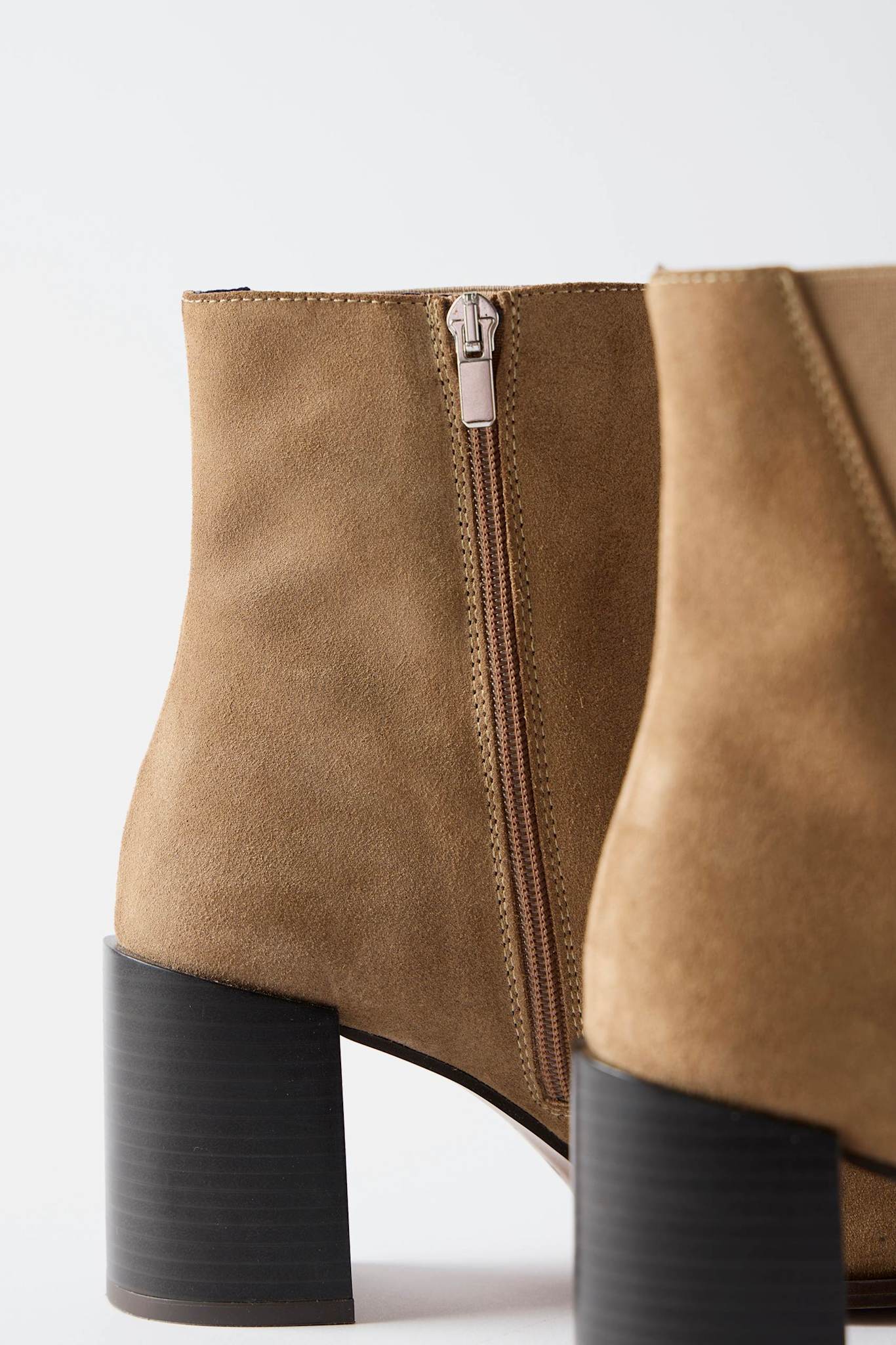 Suede Block Heel Boots