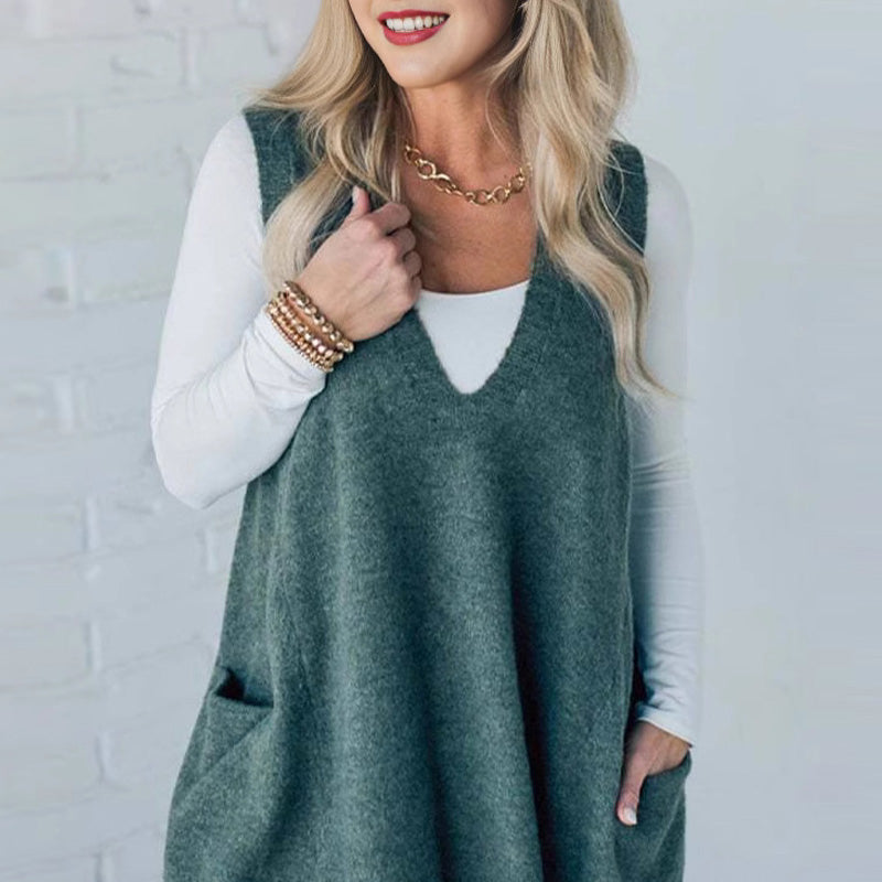 Venus | Cozy Pocket Sweater Vest